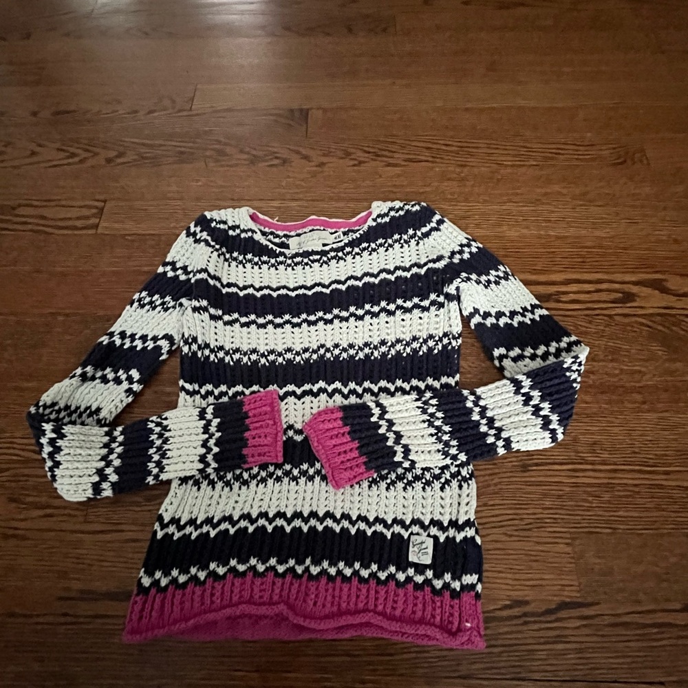 Striped Knit Kids Dress